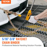 Hand Tools: VEVOR Ratchet Chain Binder 5/16"-3/8" Load Binders 7100 lbs w/ G80 Chains 4 Pcs