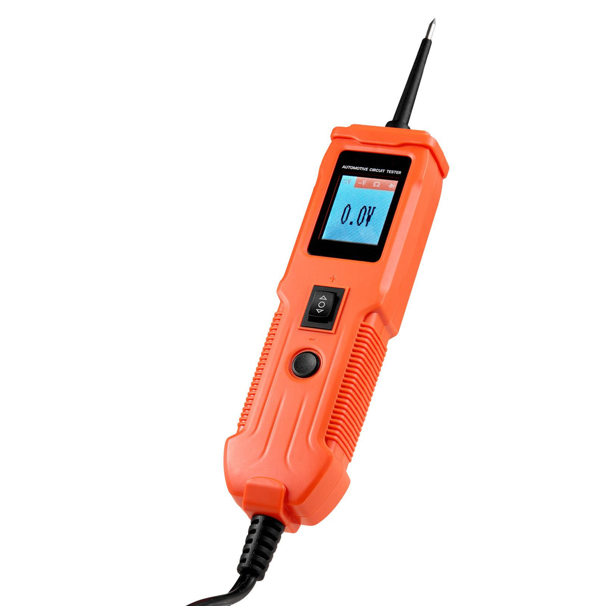 Automotive Circuit Tester, 8 - 35 DCV Power Circuit Probe Tester with TFT Color Display and Lighting, Automotive Power Tester Probe with 13 ft / 4 m Cable, ABS Shell Electrical Detector Finder