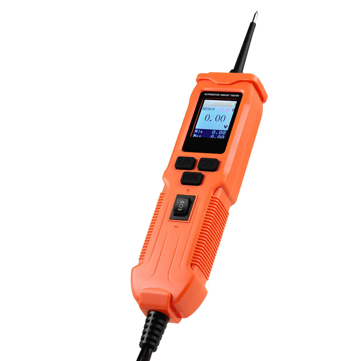 Automotive Circuit Tester, 8 - 35 DCV Power Circuit Probe Tester with TFT Color Display and Lighting, Automotive Power Tester Probe with 19.7 ft / 6 m Cable, 2-in-1 Electrical Detector Finder