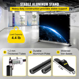 Camera Accessories: VEVOR Telescopic Backdrop Banner Stand 8' x 8' Banner Stand Adjustable Step and Repeat Backdrop Banner Stand Retractable Banner Stand with Carrying Bag (8 ft)
