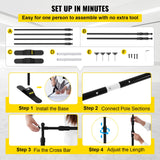 Camera Accessories: VEVOR Telescopic Backdrop Banner Stand 8' x 8' Banner Stand Adjustable Step and Repeat Backdrop Banner Stand Retractable Banner Stand with Carrying Bag (8 ft)