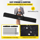 Camera Accessories: VEVOR Telescopic Backdrop Banner Stand 8' x 8' Banner Stand Adjustable Step and Repeat Backdrop Banner Stand Retractable Banner Stand with Carrying Bag (8 ft)