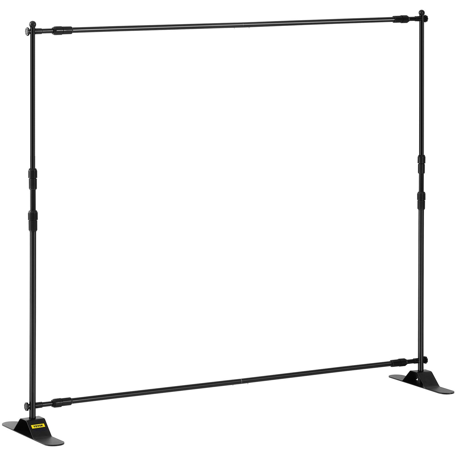 Camera Accessories: VEVOR Telescopic Backdrop Banner Stand 8' x 8' Banner Stand Adjustable Step and Repeat Backdrop Banner Stand Retractable Banner Stand with Carrying Bag (8 ft)
