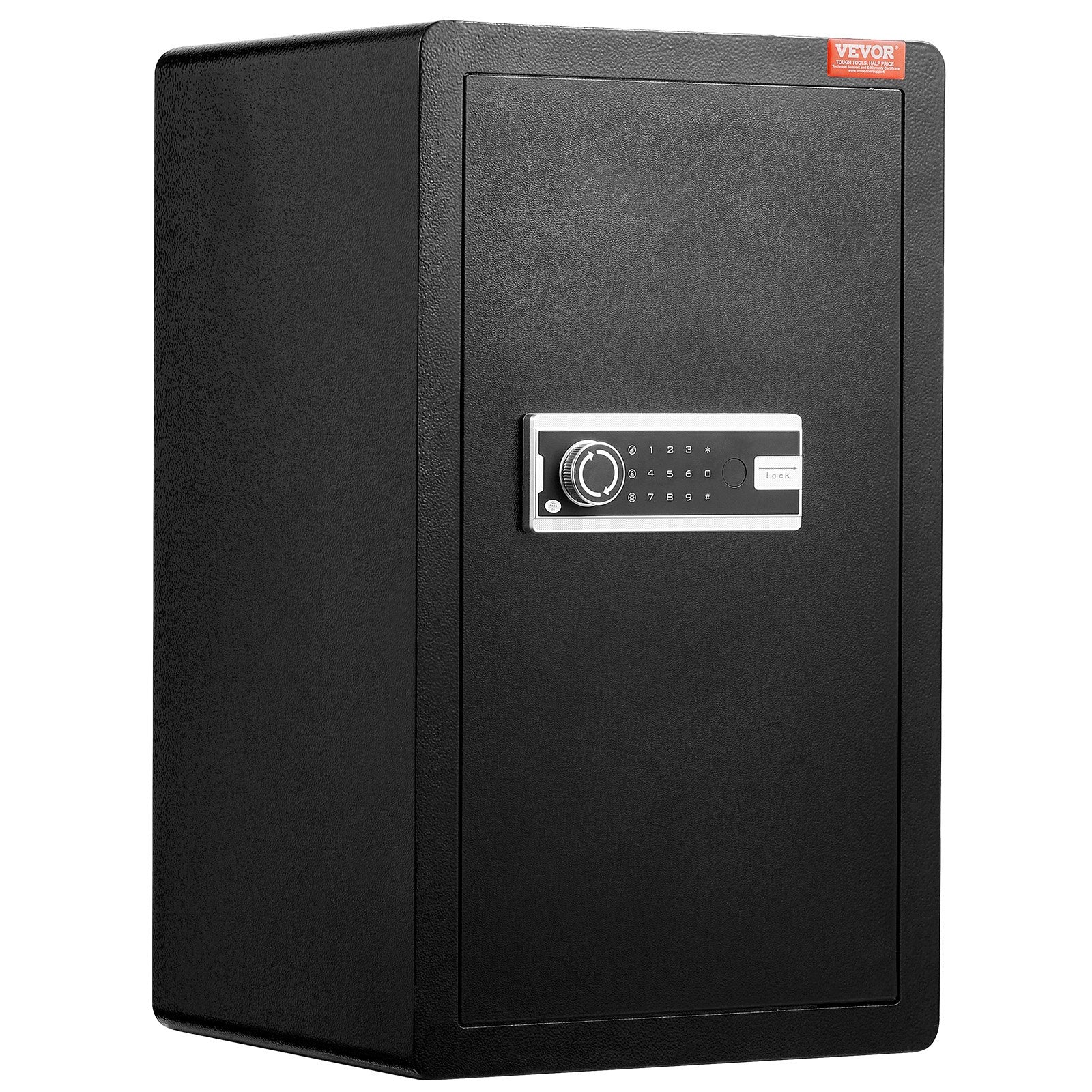 Sci-Fi DVDs & Blu-rays: VEVOR Single Door 4.0 cu.ft Safe Box with Key Lock & Password, Safe Lock Box with Fireproof Bag, Key Rack, LED Light, 2 Shelves, and 1 Cabinet for Money, Documents, Jewelry, and Valuables, Black