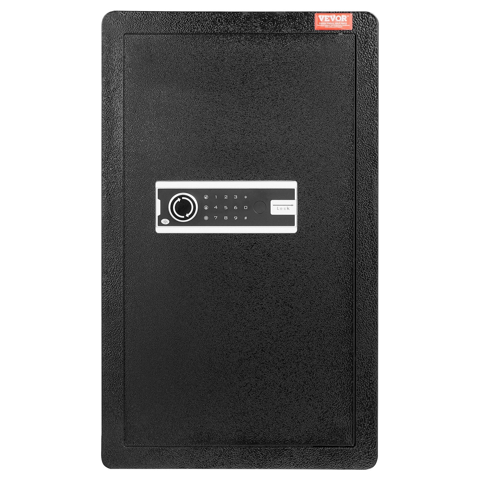 Sci-Fi DVDs & Blu-rays: VEVOR Single Door 4.0 cu.ft Safe Box with Key Lock & Password, Safe Lock Box with Fireproof Bag, Key Rack, LED Light, 2 Shelves, and 1 Cabinet for Money, Documents, Jewelry, and Valuables, Black