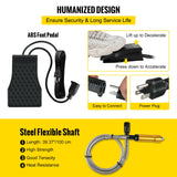 Hand Tools: VEVOR Flex Shaft Grinder Rotary Tool 780W 6.5mm Chuck w/ Foot Pedal 45 Accessory