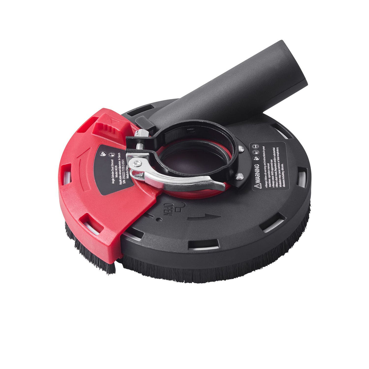 Grinding Dust Shroud for Angle Grinder, Universal 100-125mm, Surface Grinder Dust Shroud with 6 Clamping Washers & 125 mm Diamond Grinding Cup Wheel, Connect to Vacuum Cleaner, for Wood Concrete