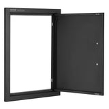 BBQs & Accessories: VEVOR BBQ Access Door, 415x570 mm Single Outdoor Kitchen Door, Cold Plate Flush Mount Door, Wall Vertical Door with Handle, for BBQ Island, Grilling Station, Outside Cabinet