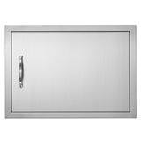 BBQs & Accessories: VEVOR BBQ Access Door, 610x432 mm Single Outdoor Kitchen Door, Stainless Steel Flush Mount Door, Wall Vertical Door with Handle, for BBQ Island, Grilling Station, Outside Cabinet