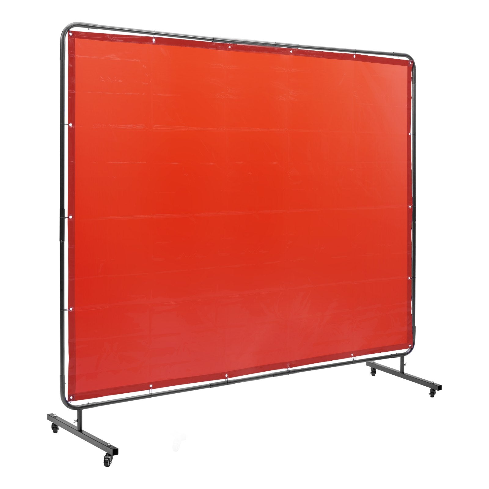 Wedding Favours: VEVOR Welding Screen with Frame, 6' x 8' Welding Curtain Screen, Flame-Resistant Vinyl Welding Protection Screen on 4 Swivel Wheels (2 Lockable), Moveable & Professional for Workshop/Industrial, Red