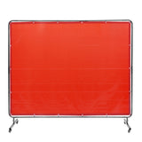 Wedding Favours: VEVOR Welding Screen with Frame, 6' x 8' Welding Curtain Screen, Flame-Resistant Vinyl Welding Protection Screen on 4 Swivel Wheels (2 Lockable), Moveable & Professional for Workshop/Industrial, Red