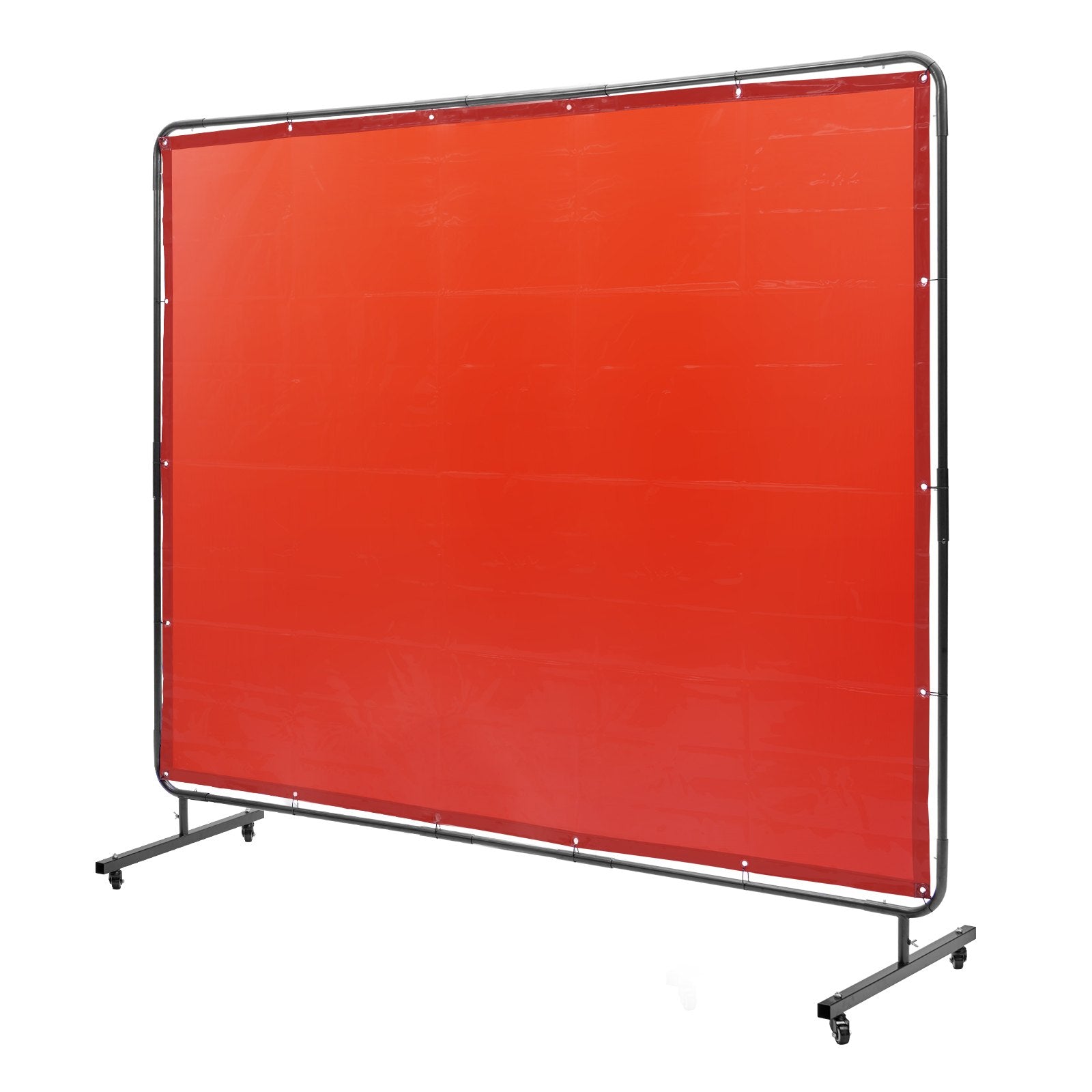Wedding Favours: VEVOR Welding Screen with Frame, 6' x 8' Welding Curtain Screen, Flame-Resistant Vinyl Welding Protection Screen on 4 Swivel Wheels (2 Lockable), Moveable & Professional for Workshop/Industrial, Red