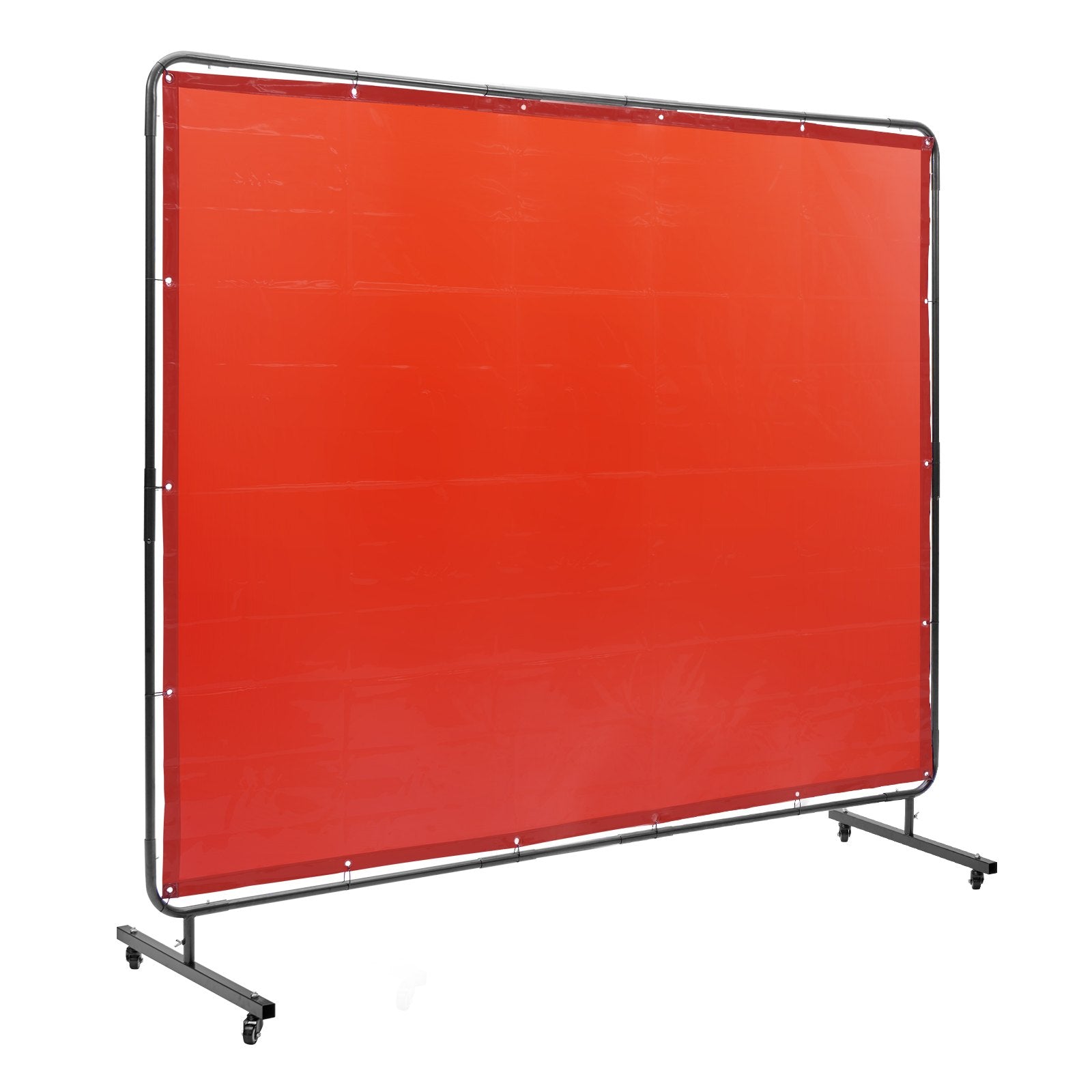Wedding Favours: VEVOR Welding Screen with Frame, 6' x 8' Welding Curtain Screen, Flame-Resistant Vinyl Welding Protection Screen on 4 Swivel Wheels (2 Lockable), Moveable & Professional for Workshop/Industrial, Red