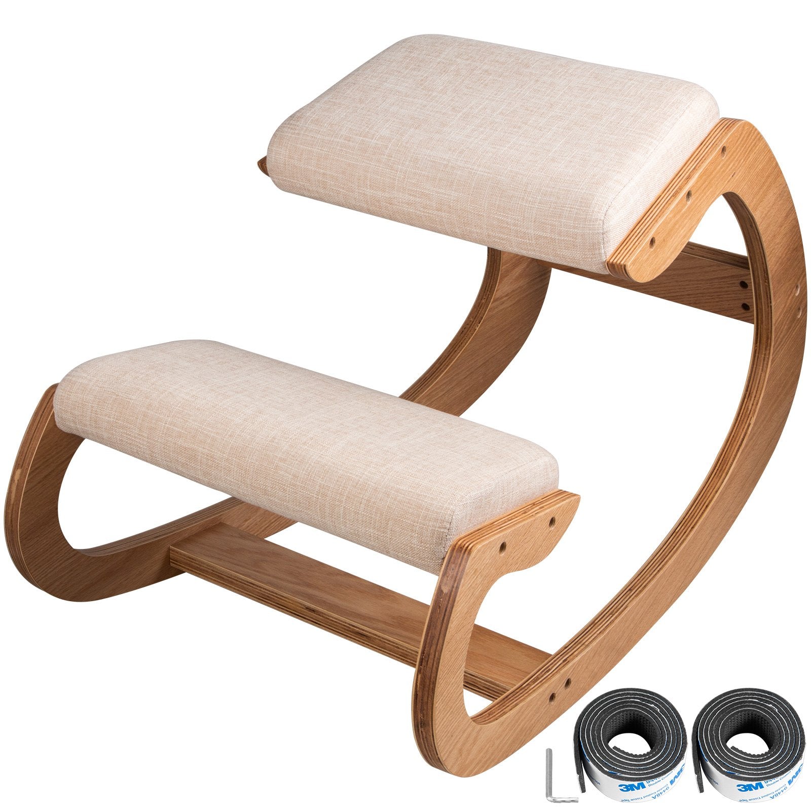Office & Desk Chairs: VEVOR Ergonomic Kneeling Chair Heavy Duty Better Posture Kneeling Stool Office Chair Home for Body Shaping Relieveing Stress Meditation Desk Computer Kneeling Stool Chair
