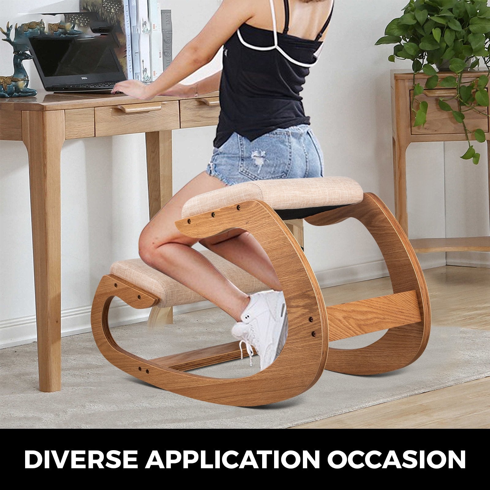 Office & Desk Chairs: VEVOR Ergonomic Kneeling Chair Heavy Duty Better Posture Kneeling Stool Office Chair Home for Body Shaping Relieveing Stress Meditation Desk Computer Kneeling Stool Chair