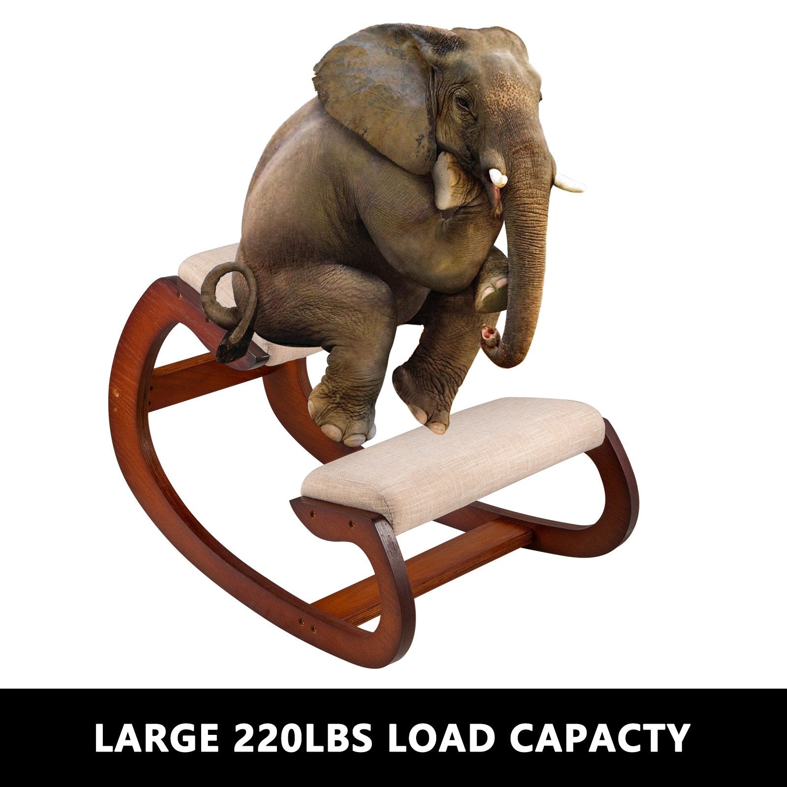 Wellness Accessories: Vevor Ergonomic Kneeling Chair Wooden Neck Pain Relief Relieve Fatigue Wood Stool