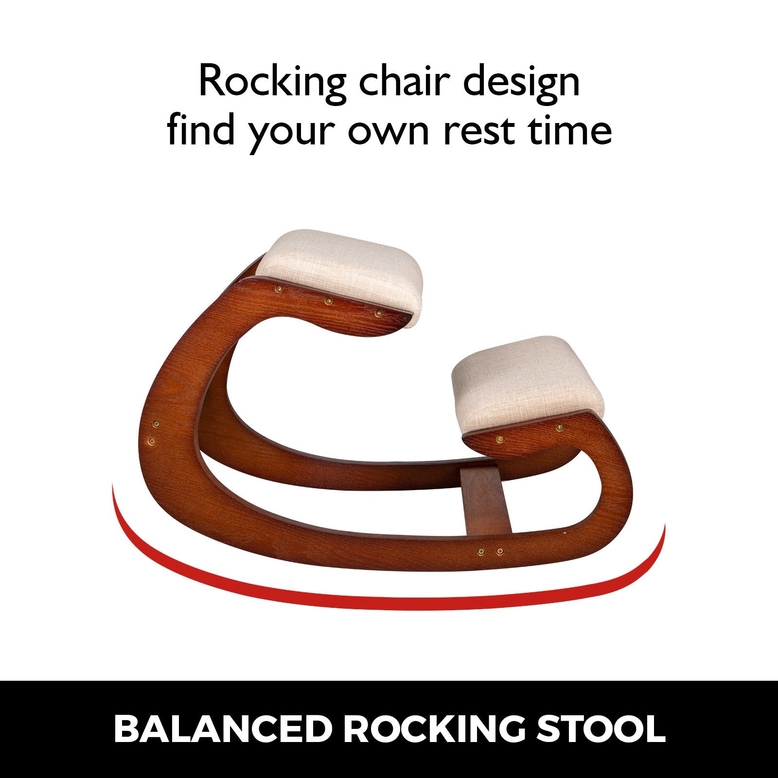 Wellness Accessories: Vevor Ergonomic Kneeling Chair Wooden Neck Pain Relief Relieve Fatigue Wood Stool