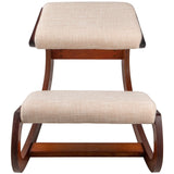 Wellness Accessories: Vevor Ergonomic Kneeling Chair Wooden Neck Pain Relief Relieve Fatigue Wood Stool