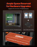 Desktops & Accessories: VEVOR Mid-Tower ATX PC Gaming Case Computer Case Box with 3 x 120 mm ARGB Fans