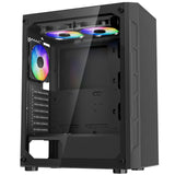 Desktops & Accessories: VEVOR Mid-Tower ATX PC Gaming Case Computer Case Box with 3 x 120 mm ARGB Fans