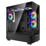 Desktops & Accessories: VEVOR Mid-Tower ATX PC Gaming Case Computer Case with 6 x 120 mm PWM ARGB Fans