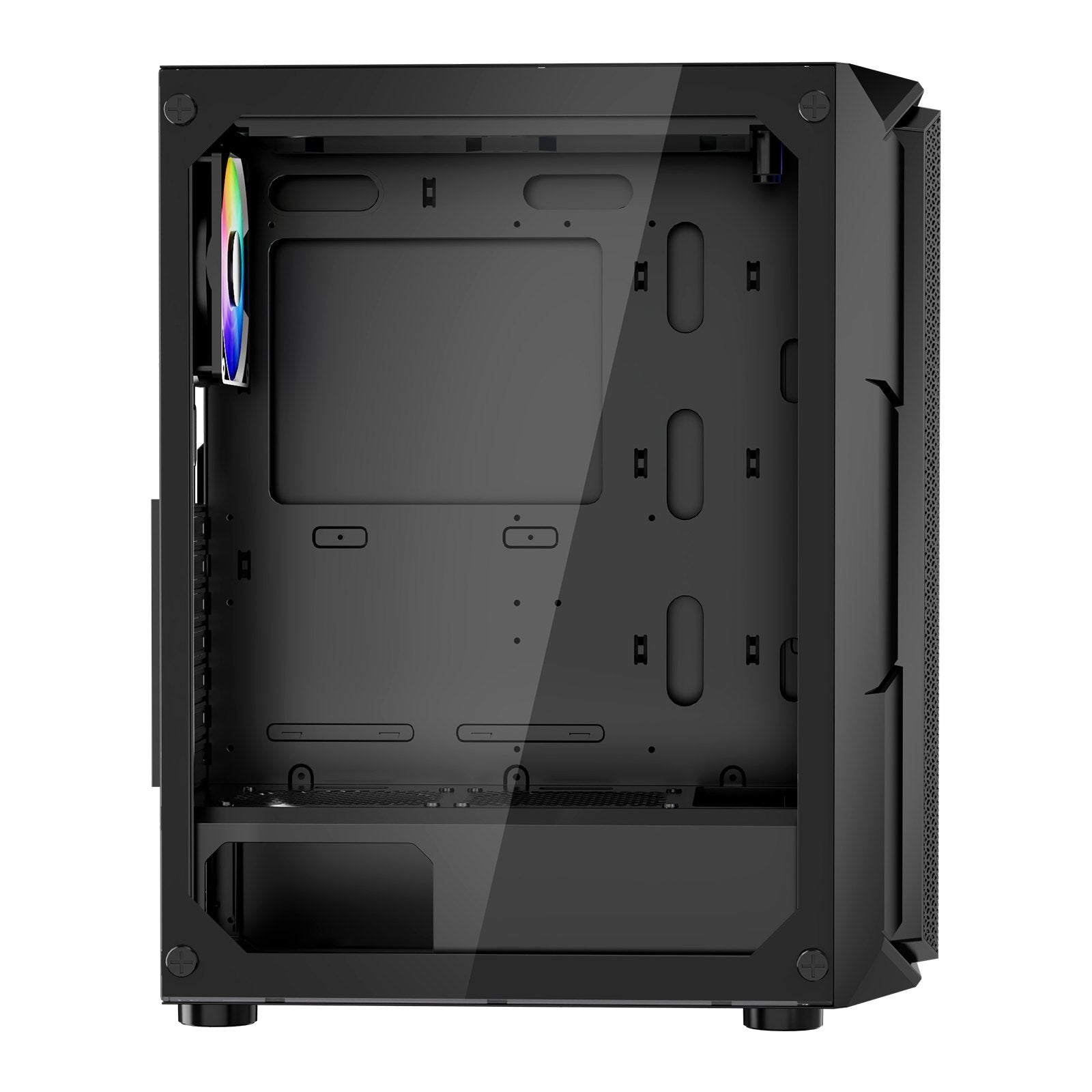 Desktops & Accessories: VEVOR Mid-Tower ATX PC Gaming Case Computer Case Box with 4 x 120 mm ARGB Fans