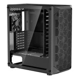 Desktops & Accessories: VEVOR PC Gaming Case, Mid-Tower, Computer Case with High-Airflow Tempered Glass Panel, Dust Filter, 4 x 120 mm Fans, Cable Management, for GPU up to 270 mm in Length, Compatible with ATX/M-ATX/ITX