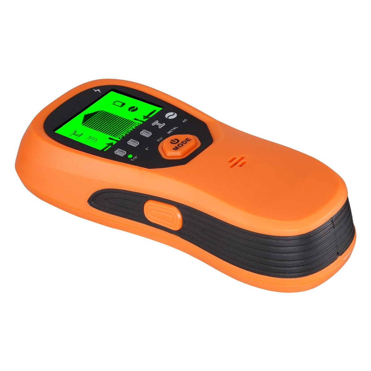 Stud Finder Wall Scanner, 5 in 1, Electronic Wall Stud Detector with Smart Sensor, High-Definition LCD Display and Audio Alarm, for the Center and Edge of Metal, AC Wire, Joists, Pipes, Orange