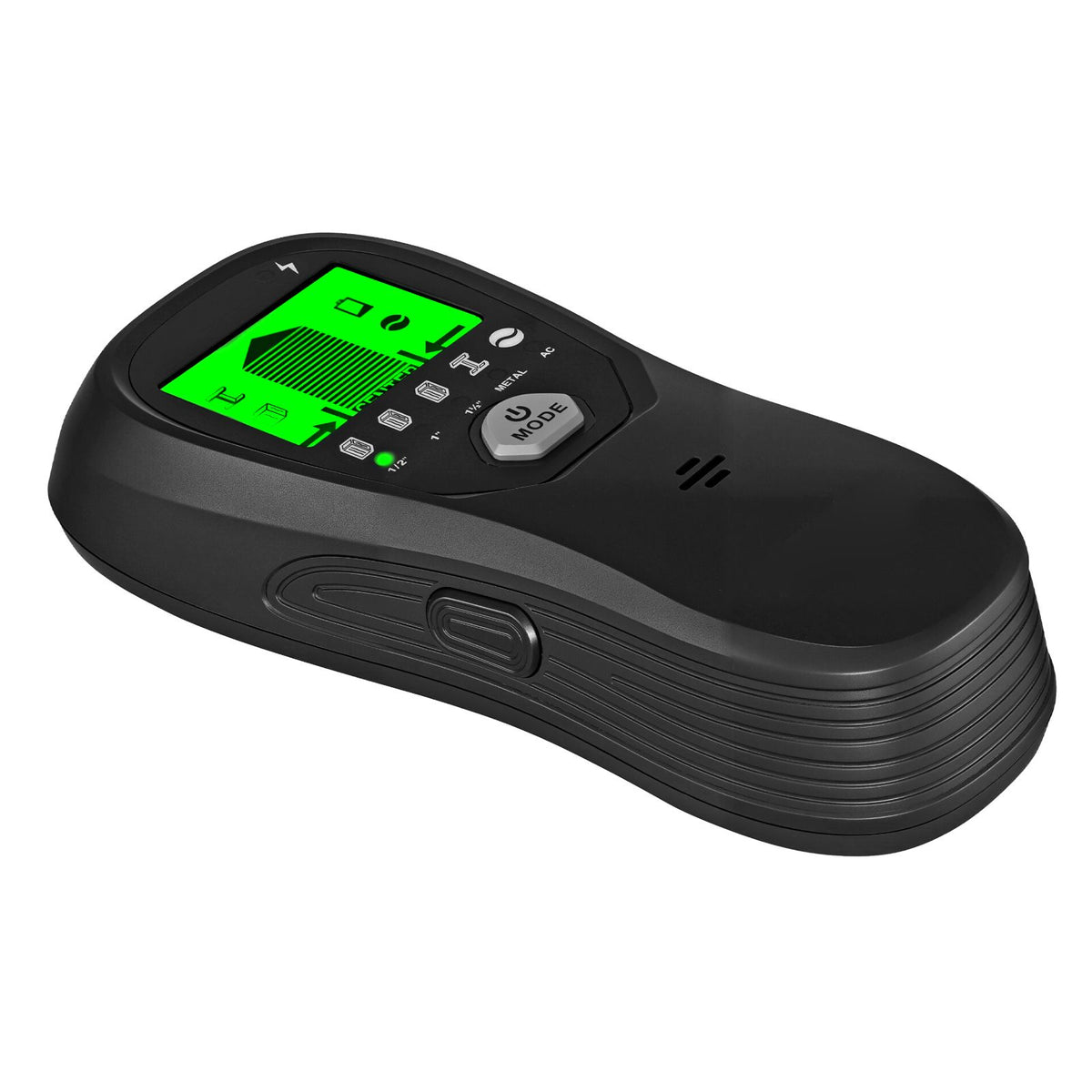 Stud Finder Wall Scanner, 5 in 1, Electronic Wall Stud Detector with Smart Sensor, High-Definition LCD Display and Audio Alarm, for the Center and Edge of Metal, AC Wire, Joists, Pipes, Black