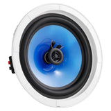 Audio Speakers: VEVOR 2 PCs 203.2 mm in Ceiling Speakers, 50-Watts, Flush Mount Ceiling & in-Wall Speakers System with Impedance 89dB Sensitivity, for Home Kitchen Living Room Bedroom or Covered Outdoor Porches