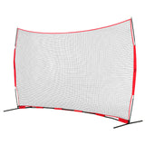 Tents: VEVOR Barricade Backstop Net, 16x10 ft Ball Sports Barrier Netting, Portable Practice Equipment with Carry Bag, Protection Screen for Baseball Softball Lacrosse Soccer Hockey Training, for Backyard