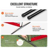 Tents: VEVOR Barricade Backstop Net, 16x10 ft Ball Sports Barrier Netting, Portable Practice Equipment with Carry Bag, Protection Screen for Baseball Softball Lacrosse Soccer Hockey Training, for Backyard