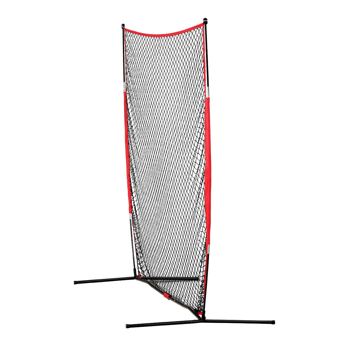 Barricade Backstop Net, 7x7 ft Ball Sports Barrier Netting, Portable Practice Equipment with Carry Bag, Protection Screen for Baseball Softball Lacrosse Soccer Hockey Training, for Backyard