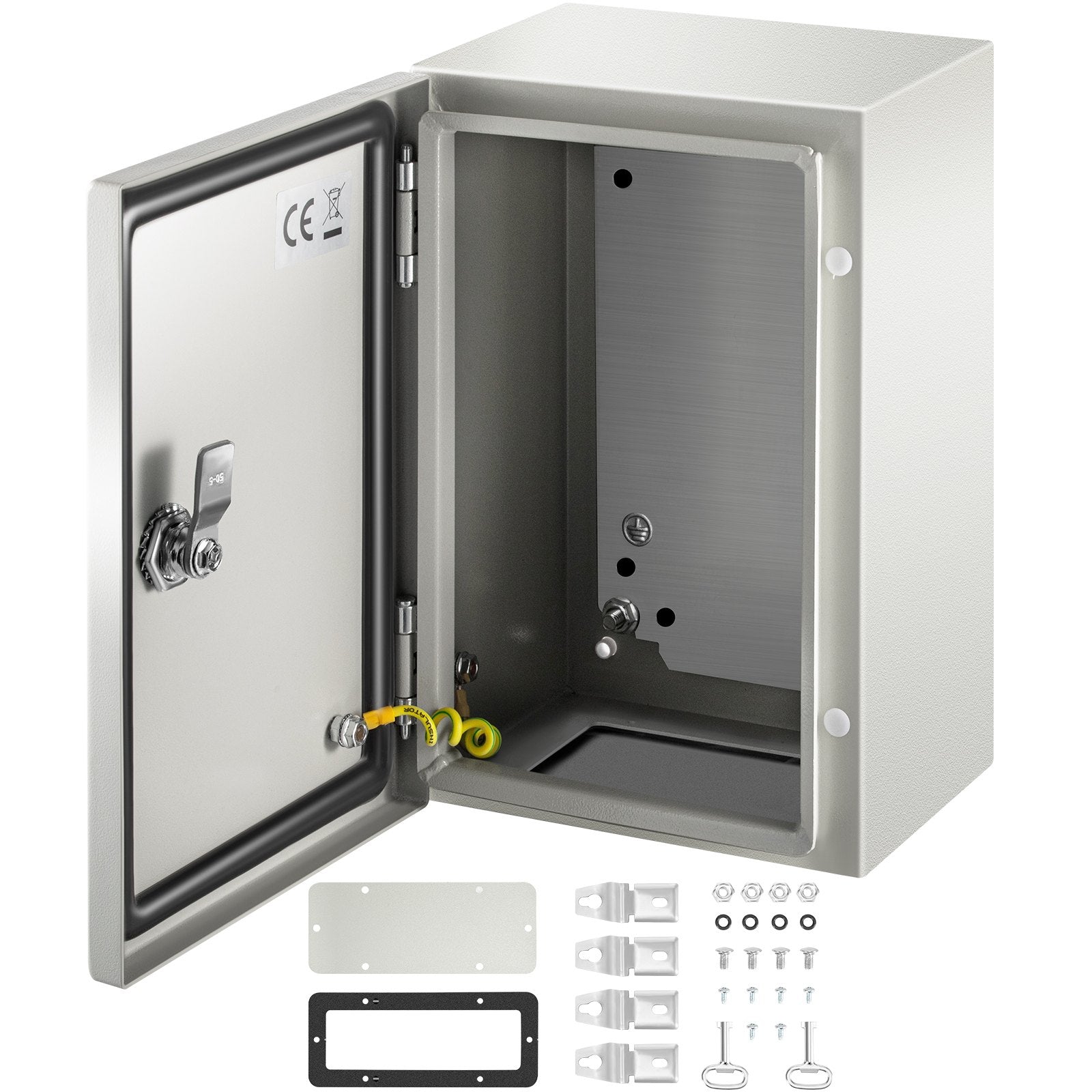 Automotive Repair & Speciality Tools: VEVOR NEMA Steel Enclosure ,12 x 8 x 6\'\' NEMA 4X Steel Electrical Box, IP66 Waterproof & Dustproof, Outdoor/Indoor Electrical Junction Box, with Mounting Plate