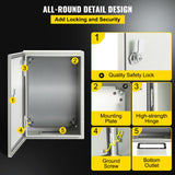 Automotive Repair & Speciality Tools: VEVOR NEMA Steel Enclosure ,12 x 8 x 6\'\' NEMA 4X Steel Electrical Box, IP66 Waterproof & Dustproof, Outdoor/Indoor Electrical Junction Box, with Mounting Plate