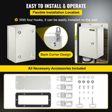 Automotive Repair & Speciality Tools: VEVOR NEMA Steel Enclosure ,12 x 8 x 6\'\' NEMA 4X Steel Electrical Box, IP66 Waterproof & Dustproof, Outdoor/Indoor Electrical Junction Box, with Mounting Plate