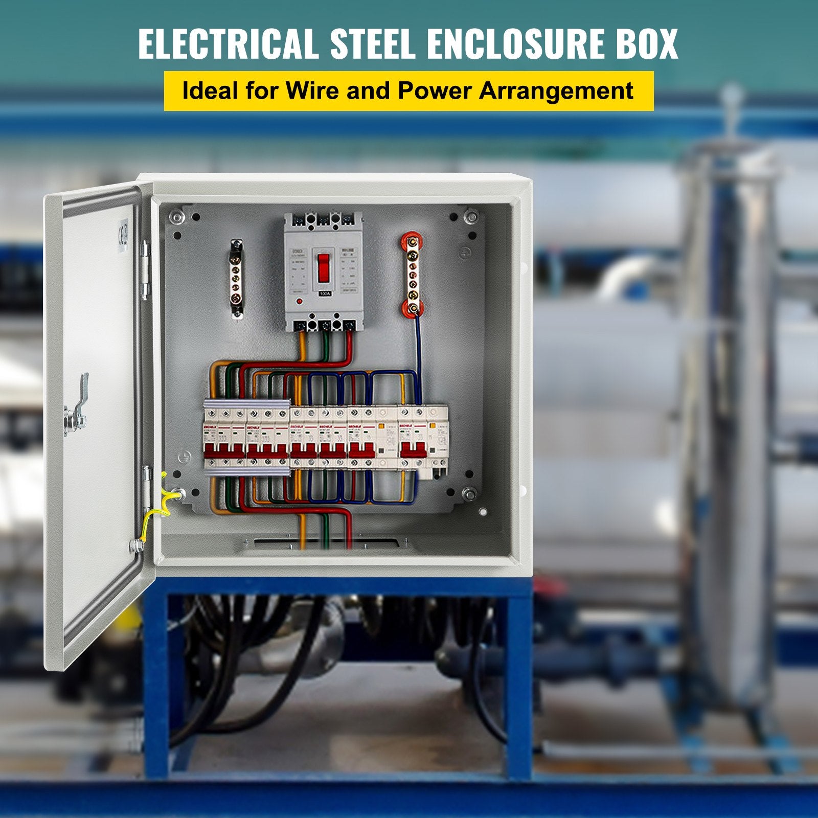 Automotive Repair & Speciality Tools: VEVOR NEMA Steel Enclosure, 12 x 12 x 6''steel electrical box
electrical enclosur NEMA 4X Steel Electrical Box, IP66 Waterproof & Dustproof, Outdoor/Indoor Electrical Junction Box, with Mounting Plat