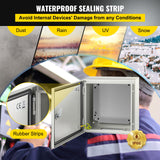 Automotive Repair & Speciality Tools: VEVOR NEMA Steel Enclosure, 12 x 12 x 6''steel electrical box
electrical enclosur NEMA 4X Steel Electrical Box, IP66 Waterproof & Dustproof, Outdoor/Indoor Electrical Junction Box, with Mounting Plat
