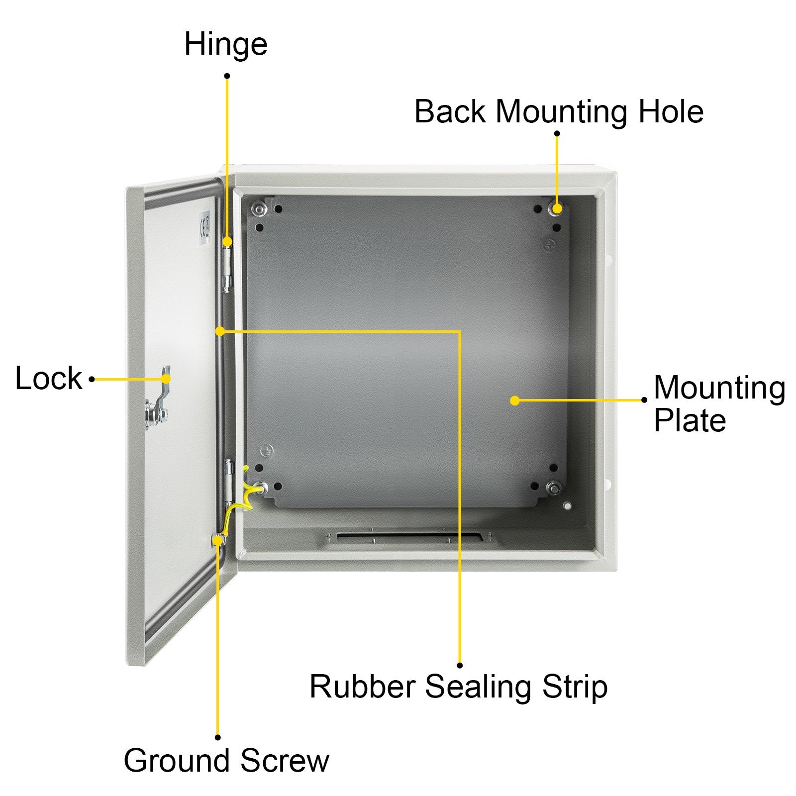 Automotive Repair & Speciality Tools: VEVOR NEMA Steel Enclosure, 12 x 12 x 6''steel electrical box
electrical enclosur NEMA 4X Steel Electrical Box, IP66 Waterproof & Dustproof, Outdoor/Indoor Electrical Junction Box, with Mounting Plat