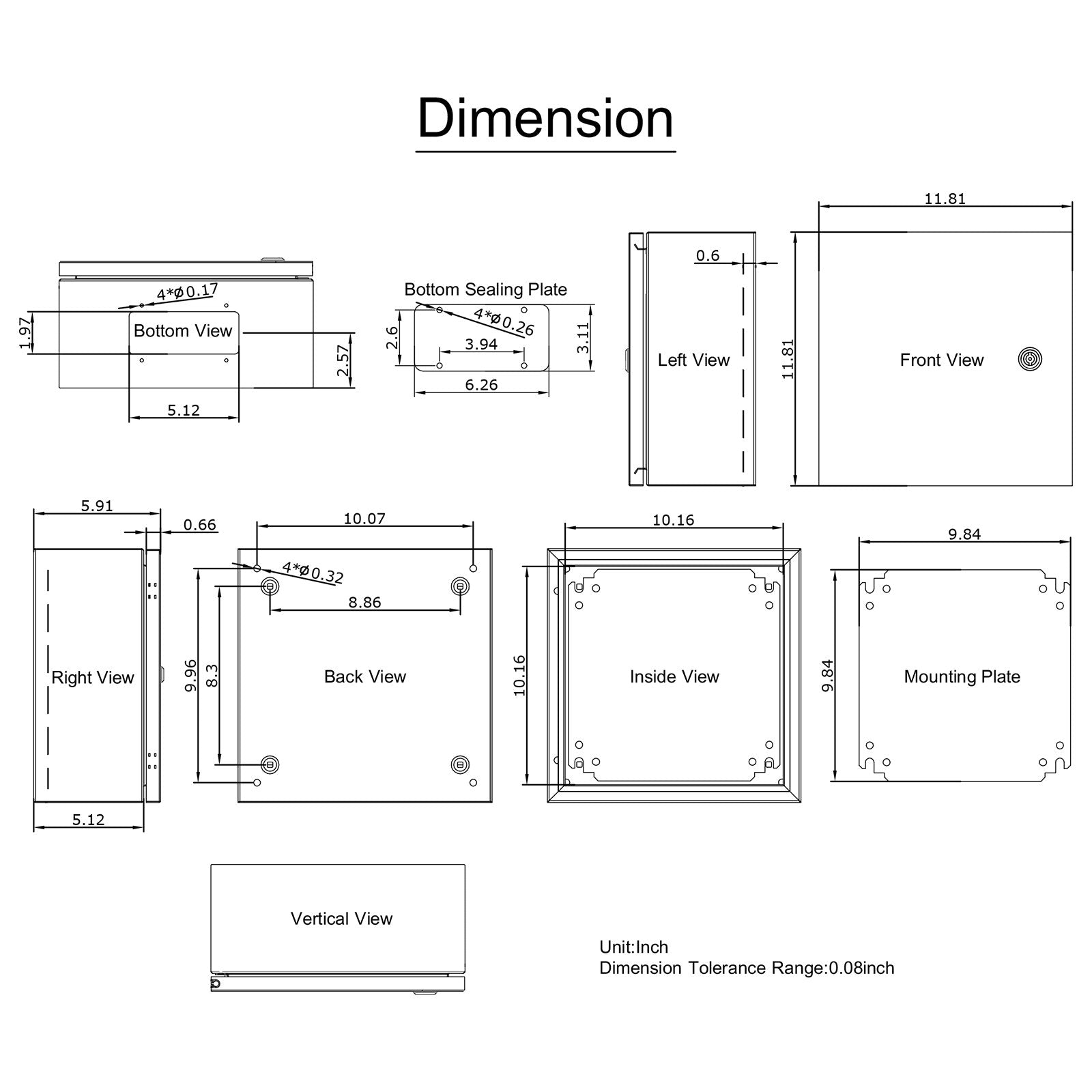 Automotive Repair & Speciality Tools: VEVOR NEMA Steel Enclosure, 12 x 12 x 6''steel electrical box
electrical enclosur NEMA 4X Steel Electrical Box, IP66 Waterproof & Dustproof, Outdoor/Indoor Electrical Junction Box, with Mounting Plat