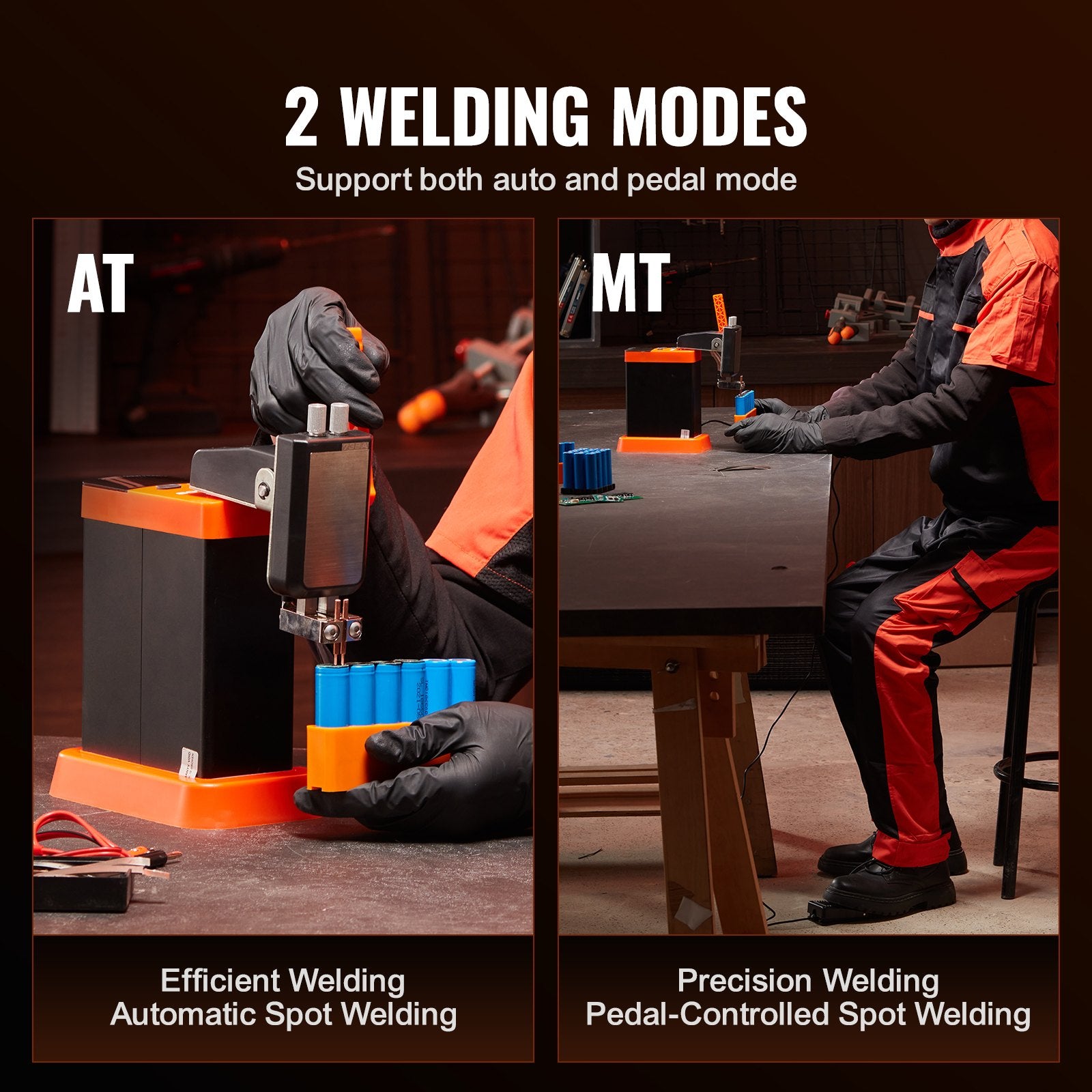 Power Drills & Accessories: VEVOR 801D Battery Spot Welder 14.5KW Capacitor Energy Storage Pulse Spot Welder