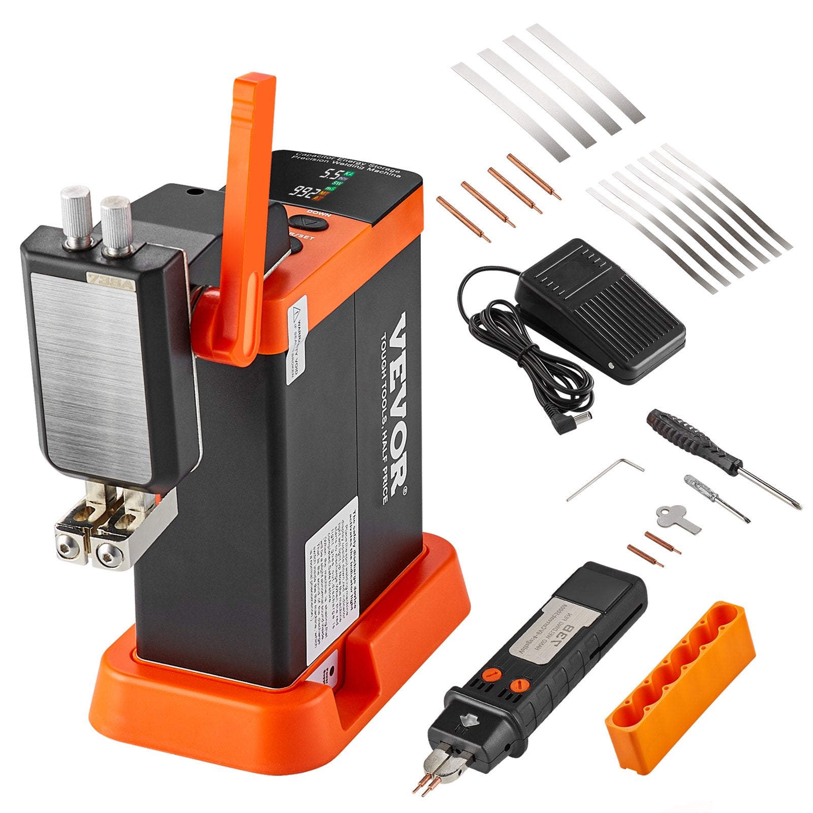 Power Drills & Accessories: VEVOR 801D Battery Spot Welder 14.5KW Capacitor Energy Storage Pulse Spot Welder