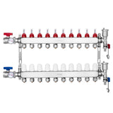Automotive Repair & Speciality Tools: VEVOR 10-Branch Radiant Heat Manifold, 1/2" PEX Tubing Manifold, Stainless Steel PEX Manifold for Hydronic Radiant Floor Heating, Radiant Heat PEX Manifold Kit with 1/2" Adapters Included