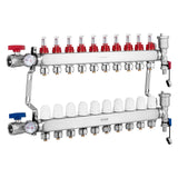 Automotive Repair & Speciality Tools: VEVOR 10-Branch Radiant Heat Manifold, 1/2" PEX Tubing Manifold, Stainless Steel PEX Manifold for Hydronic Radiant Floor Heating, Radiant Heat PEX Manifold Kit with 1/2" Adapters Included