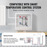 Automotive Repair & Speciality Tools: VEVOR 2-Branch Radiant Heat Manifold, 1/2" PEX Tubing Manifold, Stainless Steel PEX Manifold for Hydronic Radiant Floor Heating, Radiant Heat PEX Manifold Kit with 1/2" Adapters Included