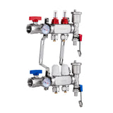 Automotive Repair & Speciality Tools: VEVOR 2-Branch Radiant Heat Manifold, 1/2" PEX Tubing Manifold, Stainless Steel PEX Manifold for Hydronic Radiant Floor Heating, Radiant Heat PEX Manifold Kit with 1/2" Adapters Included