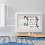 Automotive Repair & Speciality Tools: VEVOR 5-Branch Radiant Heat Manifold, 1/2" PEX Tubing Manifold, Stainless Steel PEX Manifold for Hydronic Radiant Floor Heating, Radiant Heat PEX Manifold Kit with 1/2" Adapters Included