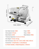 Speciality Appliances: VEVOR Meat Slicer 180W 250 mm Electric Deli Food Slicer for Meat Bread Cheese