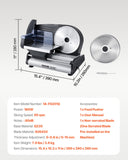 Speciality Appliances: VEVOR Meat Slicer 180W 190 mm Electric Deli Food Slicer for Meat Bread Cheese