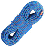 Gym Equipment & Accessories: VEVOR 10.2mm Dynamic Climbing Rope, 50M(164ft) Outdoor Rock Climbing Rope 25KN Breaking Tension, Stretchable Fiber Rope with Steel Snap Hooks for Escape, Rappelling, Fire Rescue, Blue